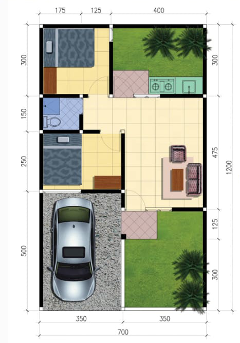 Layout Tipe 45/84